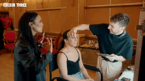 Glow Up Make-Up GIF by BBC Three