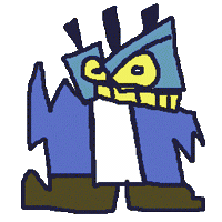 Angry Art Sticker