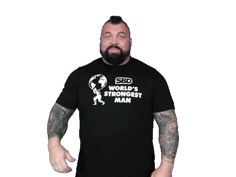 Eddie Hall Yes Sticker by The World's Strongest Man