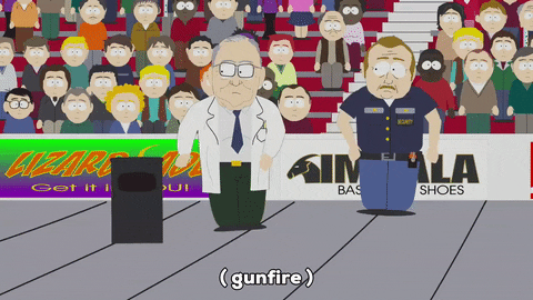 security guard fighting GIF by South Park 