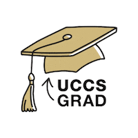Graduation Grad Sticker by UCCS