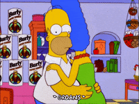 homer simpson hug GIF