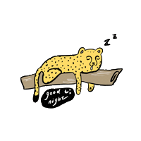 Night Sleep Sticker