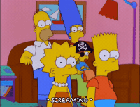 Scared Lisa Simpson GIF by The Simpsons