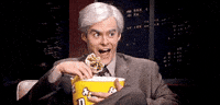 TrumpetNZ drama tea snack popcorn GIF