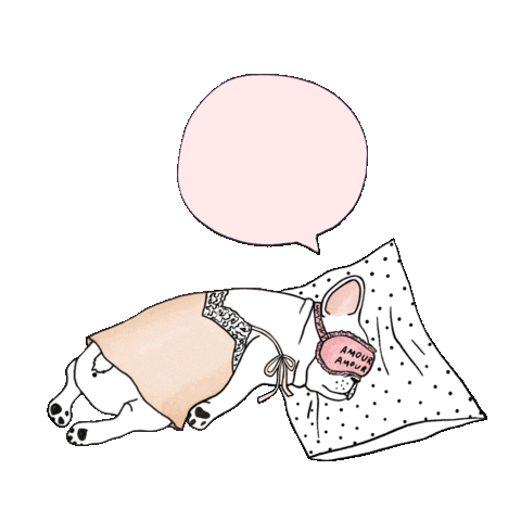 do not disturb sleep Sticker by Fine Frenchie