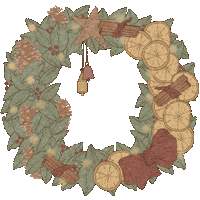 Christmas Wreath Sticker