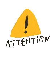 Warning Sign Sticker by Doodleganger