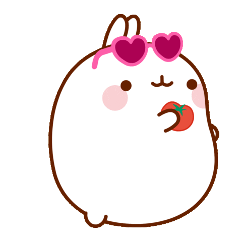 Diet Eating Sticker by Molang