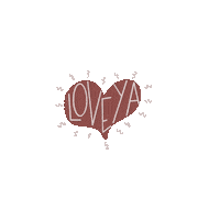 BKCalligraphy love heart hearts loveyou Sticker