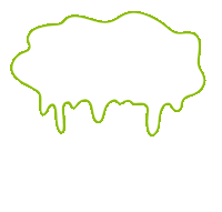 Dripping Glow In The Dark Sticker by Sarah The Palmer