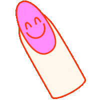 Hand Smile Sticker by Glaize.co