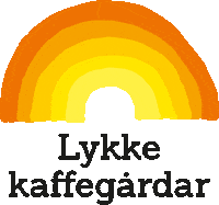 Coffee Rainbow Sticker by LykkeKaffegardar