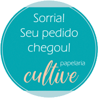 papelariacultive sorria papelaria cultive papelariacultive seu produto chegou Sticker