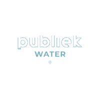 WijzijnPubliek logo water vol druppels Sticker