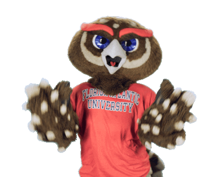 Mascot Fau Owls Sticker by Florida Atlantic University