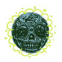 Day Of The Dead Animation Sticker by BSMNT