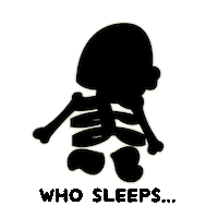 sleep fish Sticker