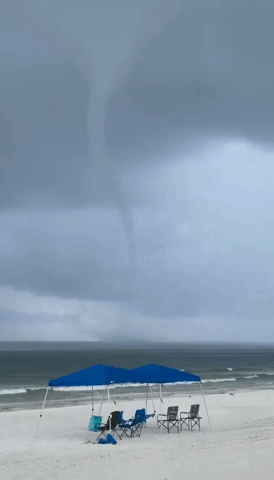 Towering Waterspouts Form Off Florida Beach