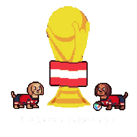 World Cup Austria Sticker by HotDogs