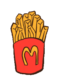 dulcenopronto food snack mcdonalds fries Sticker