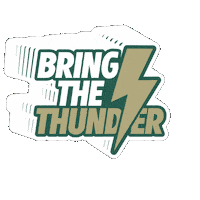 Mascot Thunder Sticker by Georgia College & State University