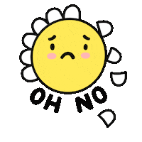Sad Oh No Sticker by Josie