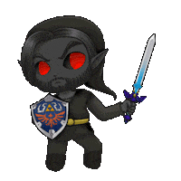 TikiiCherry dark link zelda anders Sticker