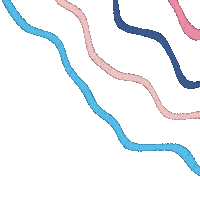 cvrolk_art colors waves stripes cor pastel Sticker