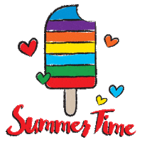 Ice Cream Art Sticker