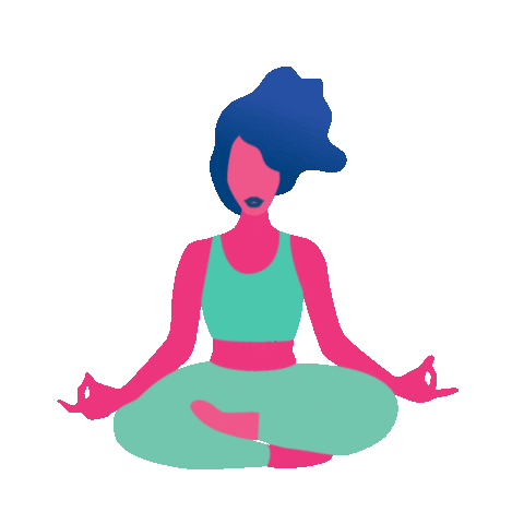 yeshidesigns giphyupload woman meditation floating Sticker