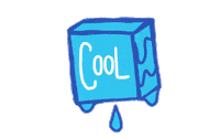 WunderDesing cool blue mood chill Sticker