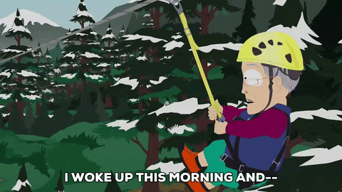 trees mountains GIF by South Park 