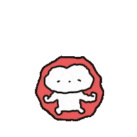 neujeok fire character 갓생 불 Sticker