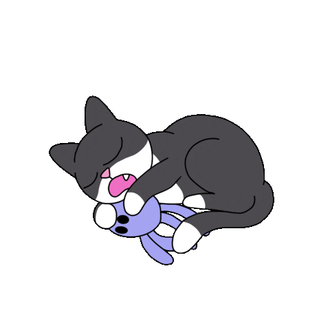 Cat Sticker by @gallegoseba