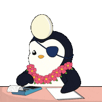 Calculating Income Tax Sticker by Pudgy Penguins