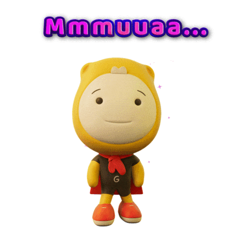 Flying Kiss Love Sticker by Gumazing