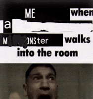 Scared Monster GIF