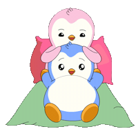 I Love You Hug Sticker by Pudgy Penguins
