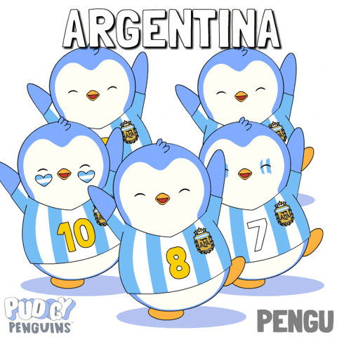 Vamos Argentina World Cup GIF by Pudgy Penguins