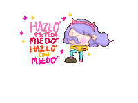 Miedo Suupeergirl Sticker by Vania Bachur