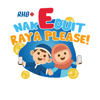 RHBGroupMY money bank hari raya selamat hari raya Sticker