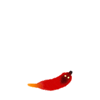 Worm Anxiety Sticker