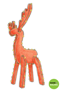 Town Square Christmas Sticker by Make It Ealing