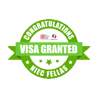 niecindonesia nice congratulations visa study abroad Sticker