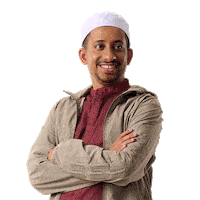 Muslim Habib Sticker by SKAK STUDIOS