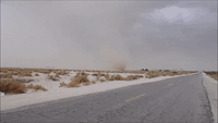 Dust Devil Spins Through Southern California Desert