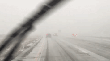 Winter Storm Creates Whiteout on Highway Near Pittsburgh