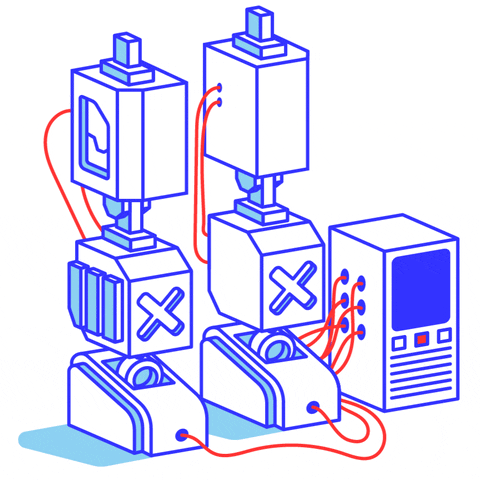 RobotHouse giphyupload robot legs charts GIF