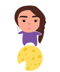 Character Cheese Sticker by the only space oddity